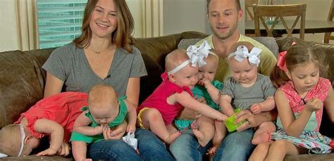 Busby Quintuplets Celebrate Their First Mother's Day at Home With ...