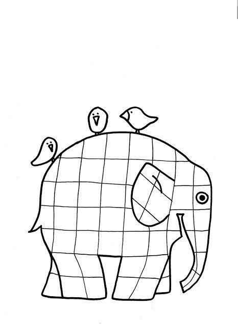 Elmer The Patchwork Elephant coloring page Preschool Art Projects, Preschool Letters, Preschool ...