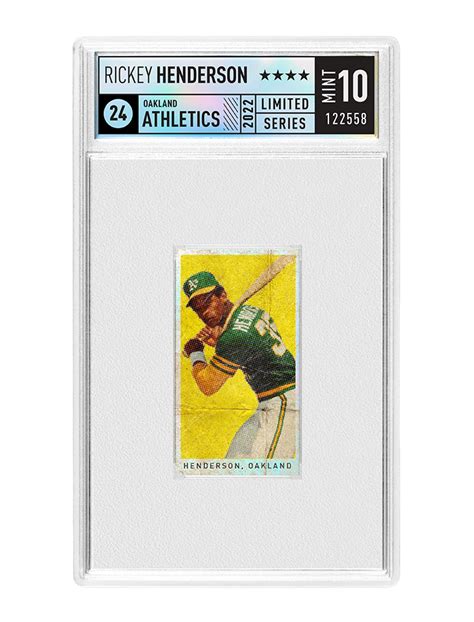 Rickey Henderson - Limited Edition Custom Baseball Card – Anvil Card Co.