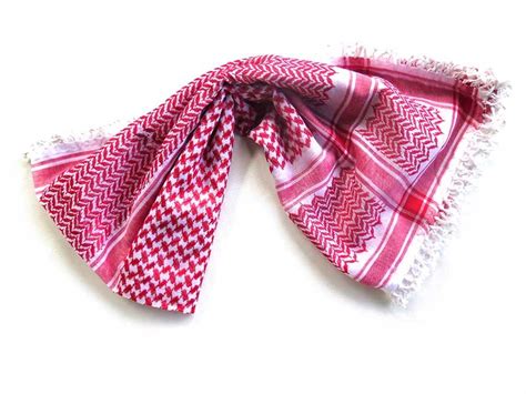 Red Keffiyeh - Jordanian original | Jerusalem Spirit - Gift store