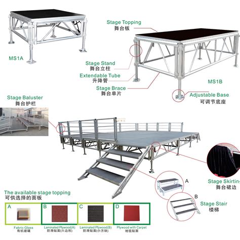 Aluminum Portable Outdoor Stage for Event Stage Equipment 9x6m from ...