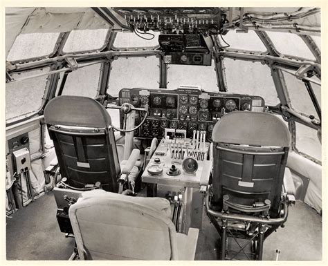 The spacious cockpit of the Boeing 377 Stratocruiser : r/cockpits