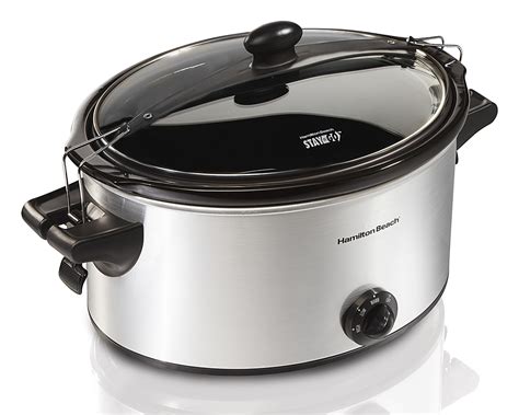 Hamilton Beach Stay or Go 6 Quart Slow Cooker Silver 33262 - Best Buy