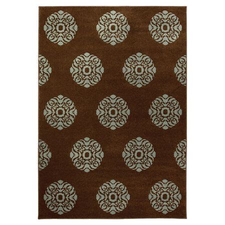 Found it at Wayfair - Zoe Brown & Blue Rug Contemporary Area Rugs, Modern Area Rugs ...