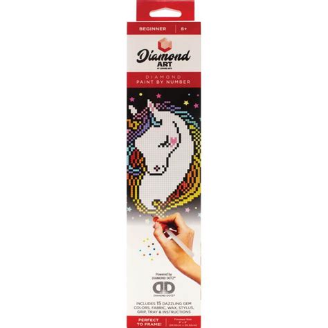 Heart Unicorn Diamond Art Kit - Crystal Painting & Craft Sets - Fantasy ...