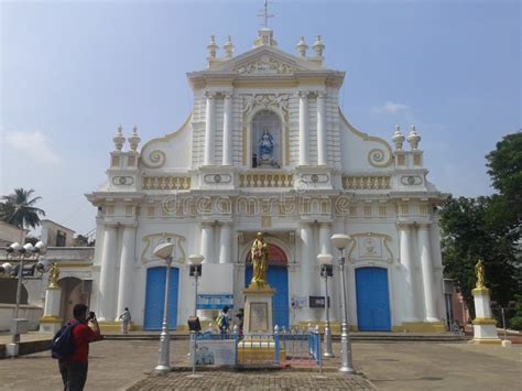 Pondicherry, White Town ,French Architecture. Editorial Stock Photo ...