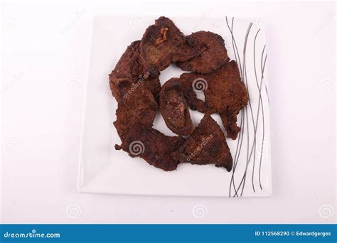 Fried liver stock photo. Image of chicken, fresh, pork - 112568290