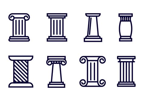 Roman Pillars Drawing at GetDrawings | Free download