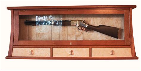 Hand Crafted Mahogany Gun Display Cabinet by Philip Morley Furniture | CustomMade.com