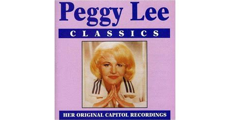 Peggy Lee Classics Vinyl Record