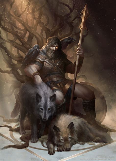 ArtStation - Odin The Allfather, Adam Węsierski | Odin norse mythology, Viking art, Character art