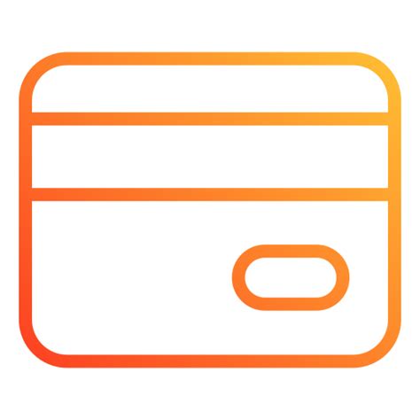 Debit card Generic gradient outline icon