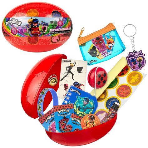 Buy Miraculous 13pc Surprise Miracle Box -Zag Heroez Themed Ladybug And Cat Noir Toys Surprise ...