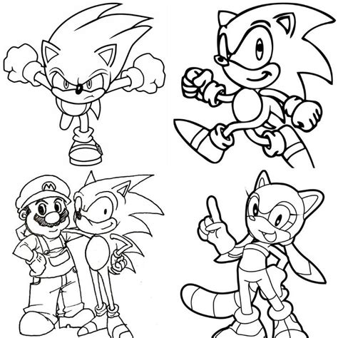 25 Free Sonic Coloring Pages for Kids and Adults