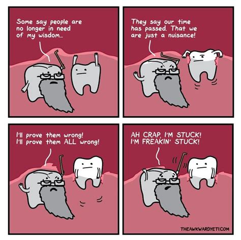 Dental jokes, Awkward yeti, Teeth humor