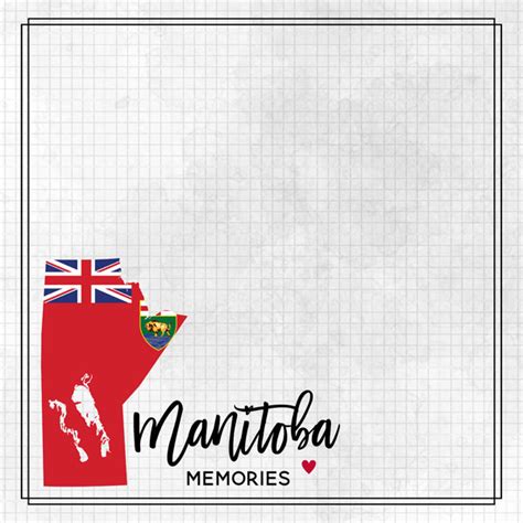 Scrapbook Customs | Manitoba Adventure Flag Ds Paper