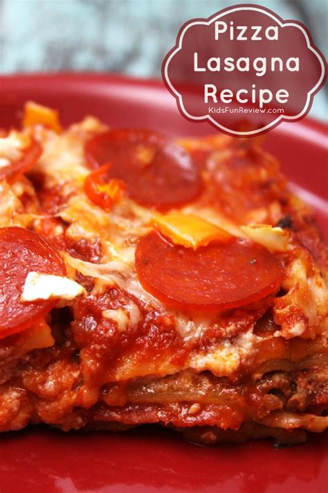 Cheesy Pizza Lasagna Recipe - Sweet Party Place