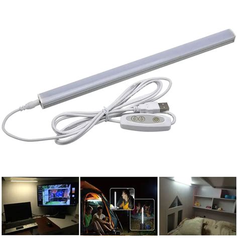 Magnet Base Dimmable Portable 2835 5V LED Bar USB LED Desk Table Lamp for Computer Study Book ...