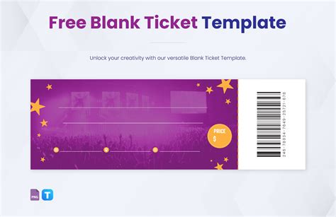 Blank Ticket Template in PNG - Download | Template.net