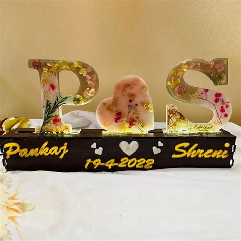 Romantic Anniversary Gifts For Couples | LED Letter Table Tops