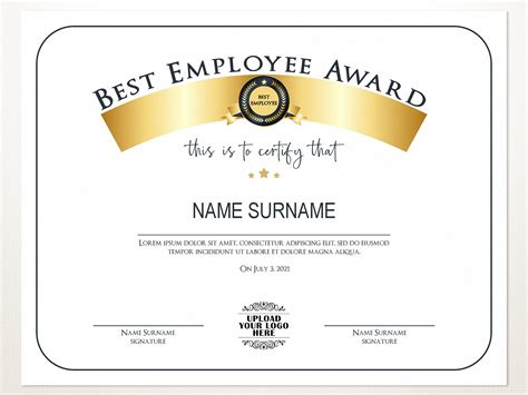 Best Employee Award Certificate Templates - Toptemplate.my.id