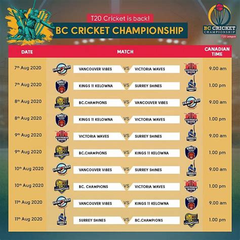 Cricket Fixtures - HWH Planner