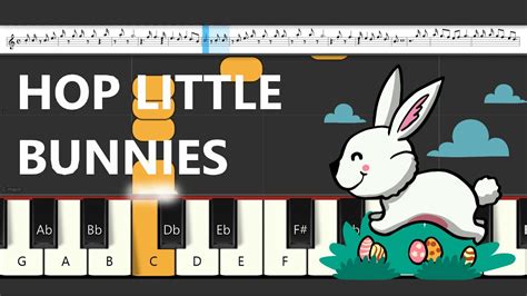 Hop Little Bunnies (SLOW & EASY) Learn Simple Melodies - YouTube