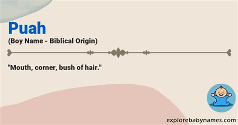 Puah Name Meaning, Origin, Pronunciation, and Ranking