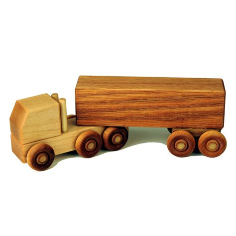 Wooden Toy Semi Truck Box Truck | Etsy