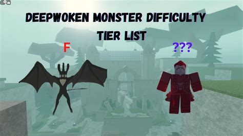 Monster Difficulty Tier List | Deepwoken - YouTube