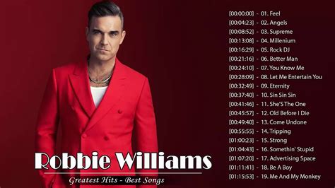 Robbie Williams Greatest Hits - Robbie Williams Best Songs - Robbie Wil... in 2021 | Robbie ...