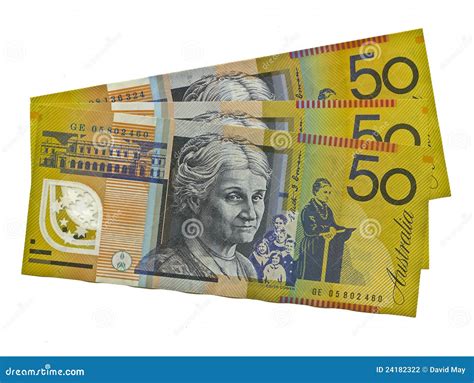 Australian $50 Featuring Edith Cowan Stock Photography - Image: 24182322