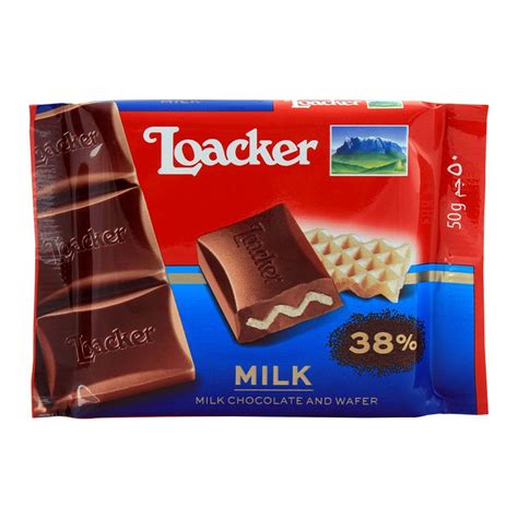 Purchase Loacker Milk Chocolate and Wafer 50g Online at Best Price in ...