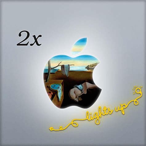 Apple Logo MacBook Decal Apple MacBook Sticker GLOWING Apple Decal ...