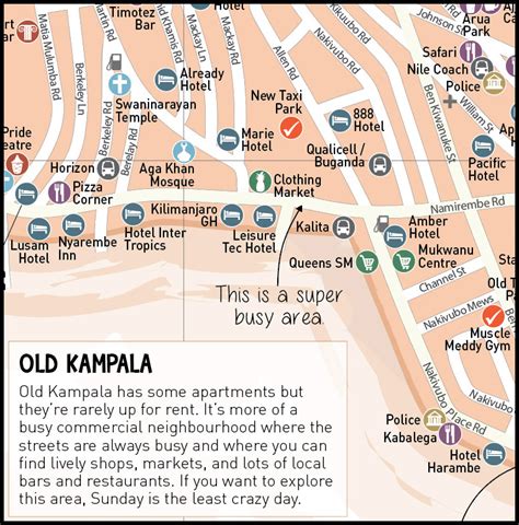 Map of Kampala, Uganda – Africa Guide Maps