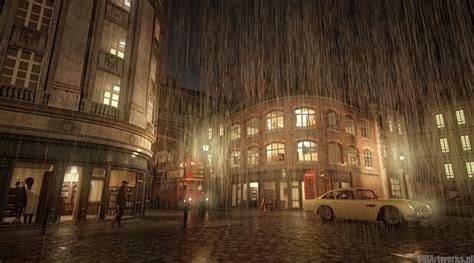 The Street of London 3D Render | RenderHub Gallery