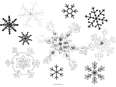 Easy Snowflake Drawing Patterns