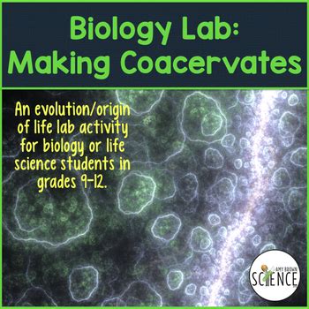 Making Coacervates Origin of Life Lab by Amy Brown Science | TPT