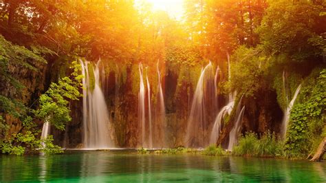 Plitvice Lakes National Park Waterfalls Iphone Wallpaper