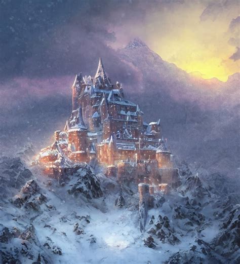 The Mountain City In Snow 14 by EnlightenedSpaceman on DeviantArt