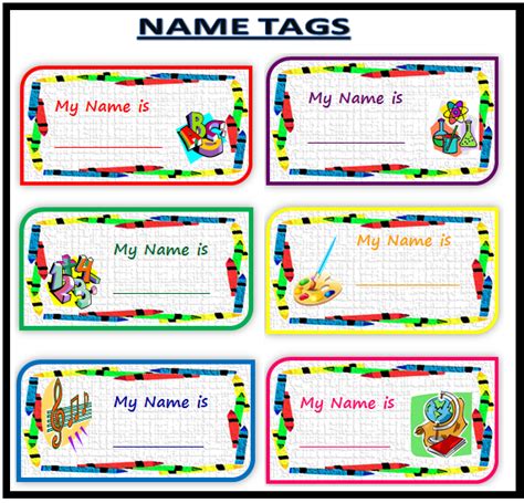 KINDER SMART WORK : NAME TAGS