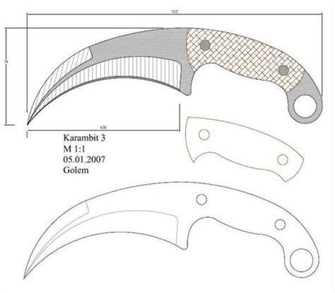 Karambit Knife Template | About Knives