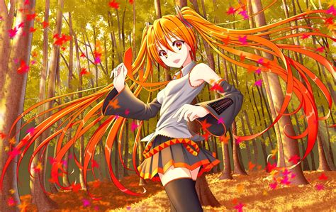 Autumn Anime Girl Wallpapers - Top Free Autumn Anime Girl Backgrounds - WallpaperAccess