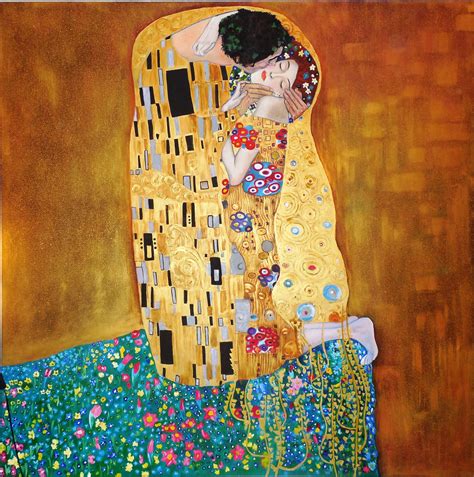 El beso de Klimt (Replica de tamaño exacto del original 180 cms x 180 cms) Gema Silva Técnica ...