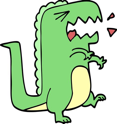 cartoon doodle roaring t rex 12166670 Vector Art at Vecteezy