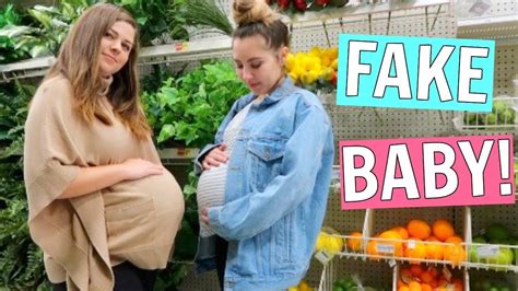 Pretending to be Pregnant in Public! - YouTube