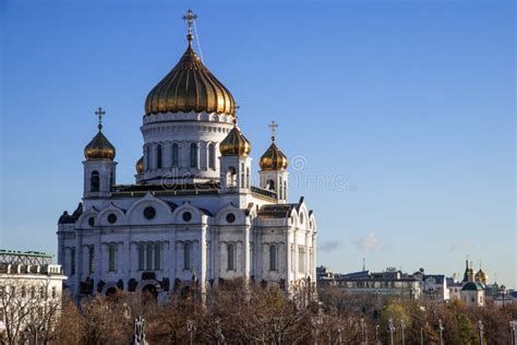 Cathedral of Christ the Saviour. Stock Image - Image of church, blue: 109817573