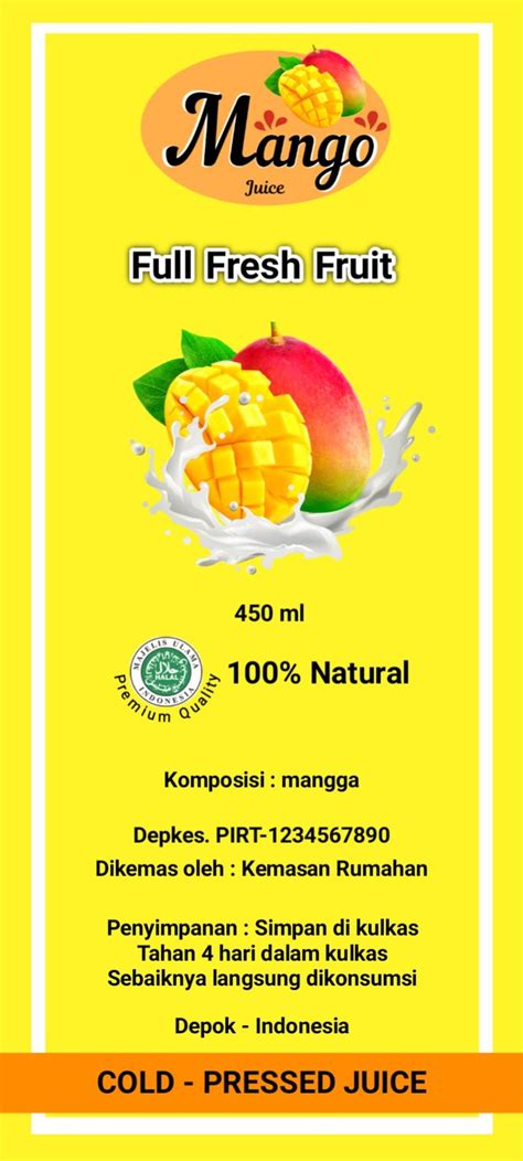 Desain Label Minuman | Label minuman, Minuman, Label makanan