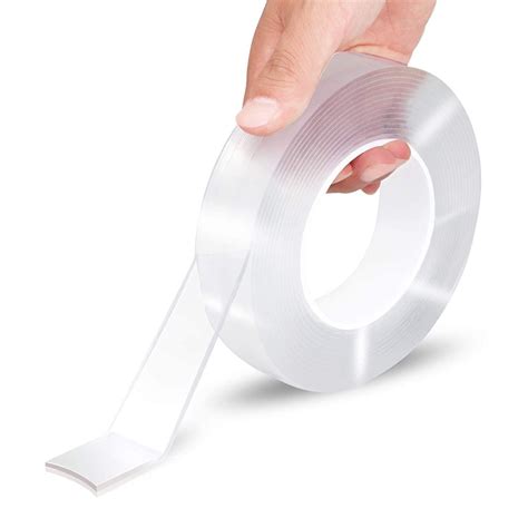 3m/5m Nano Double Sided Tape, Removable Clear Gel Grip Tape, Reusable ...