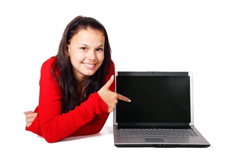 Free Images : laptop, computer, writing, people, girl, woman, technology, white, cute, isolated ...